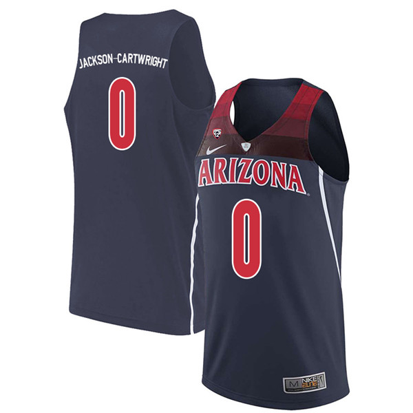2018 Men #0 Parker Jackson-Cartwright Arizona Wildcats College Basketball Jerseys Sale-Navy